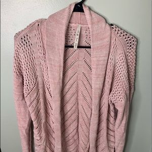 Pink cardigan